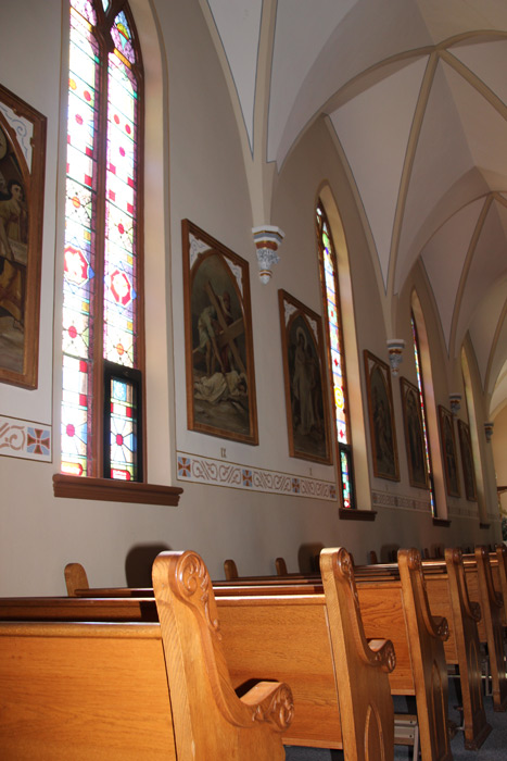 St. Bernard Church paintings on the side wall