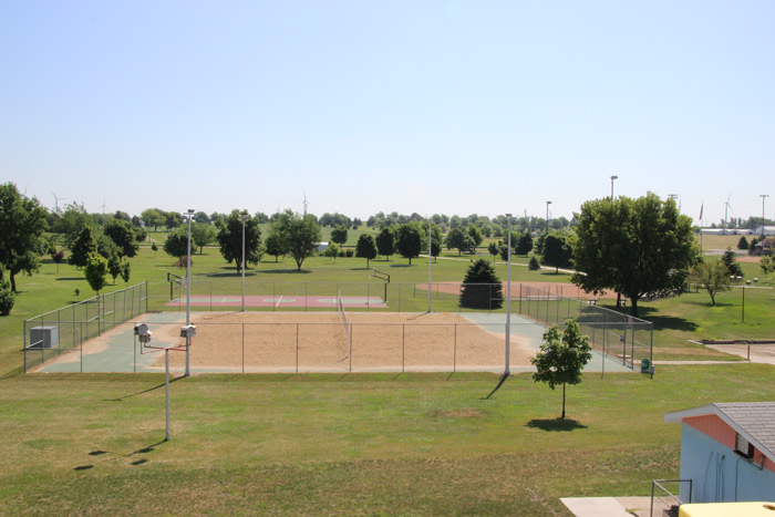 Memorial Park tennis court