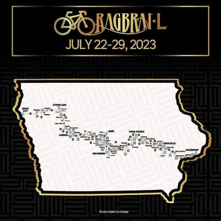 RAGBRAI State Route Photo